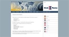 Desktop Screenshot of kirschpharma.com